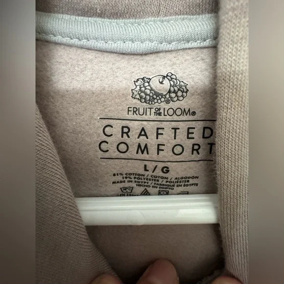 Fruit of the Loom Women's Crafted Comfort Fleece Hoodie - Picture 4 of 7